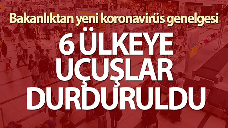 Bakanlıktan 'Ülkeye Giriş Tedbirleri' konulu genelge!
