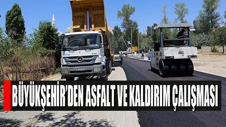 Büyükşehir'den asfalt ve kaldırım çalışması