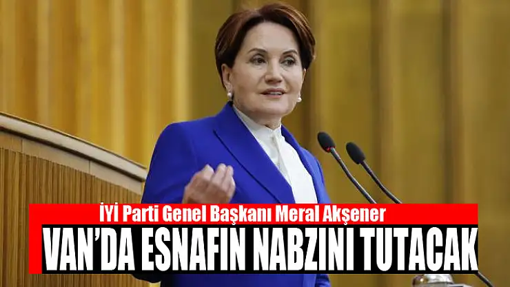 Meral Akşener Van'da esnafın nabzını tutacak