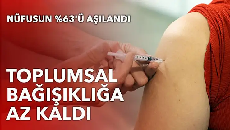 Toplumsal bağışıklığa az kaldı: Nüfusun %63'ü aşılandı