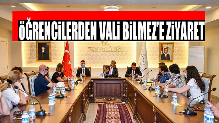 Öğrencilerden Vali Bilmez'e ziyaret