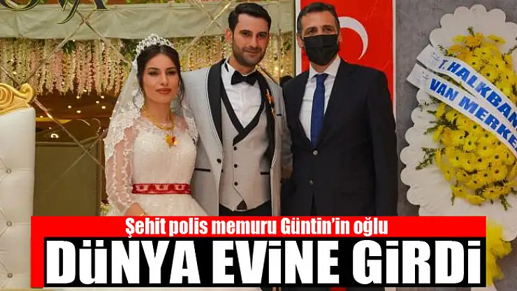 Şehit polis memurunun oğlu dünya evine girdi