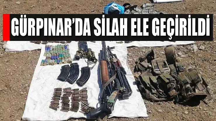 Gürpınar'da silah ele geçirildi