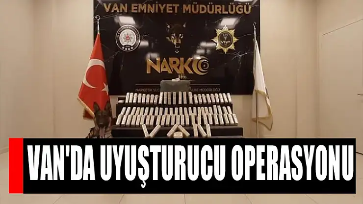 Van'da uyuşturucu operasyonu
