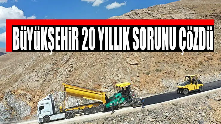 Büyükşehir 20 yıllık sorunu çözdü