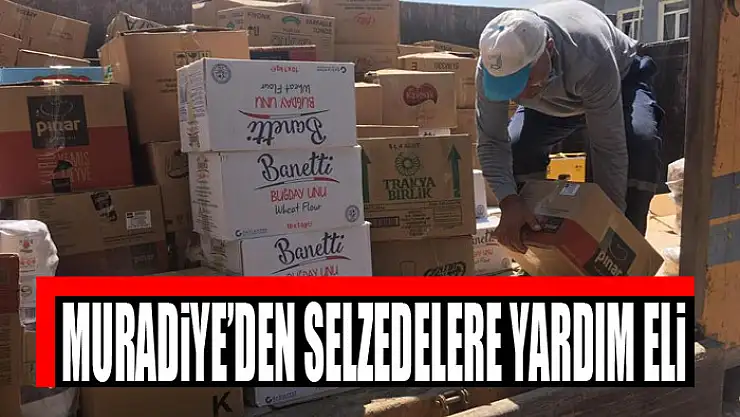 Muradiye'den selzedelere yardım eli