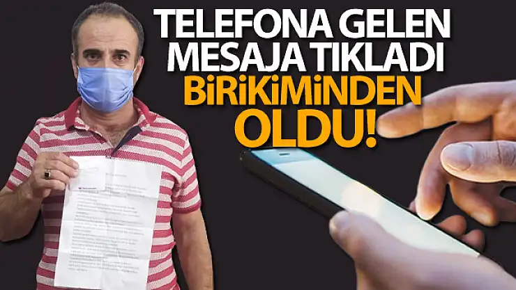 Telefonuna gelen mesajı tıklayan kapıcı, 85 gram altın ve 2 bin liradan oldu