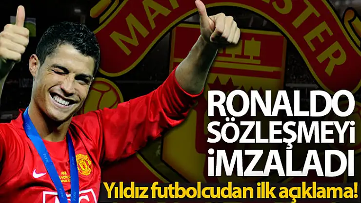 Cristiano Ronaldo resmen Manchester United'ta