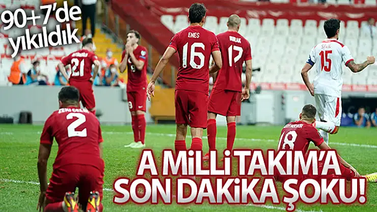 A Milli Takıma son dakika şoku