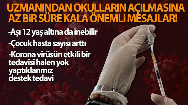 Prof. Dr. Taşova: 'Aşı 12 yaş altına da inebilir'