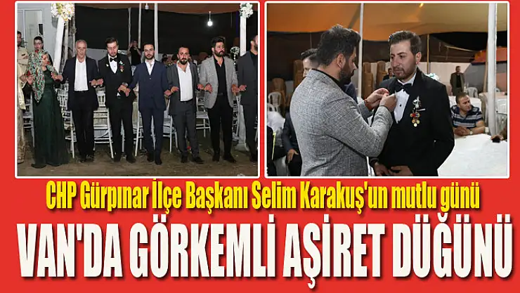 Van'da Görkemli Aşiret Düğünü