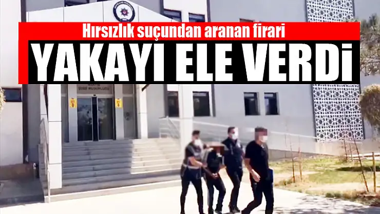 Hırsızlık suçundan aranan firari yakayı ele verdi
