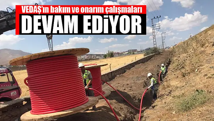 VEDAŞ'ın bakım ve onarım çalışmaları devam ediyor