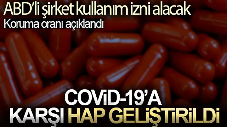 ABD'li ilaç firması Covid-19'a karşı hap formunda ilaç geliştirdi
