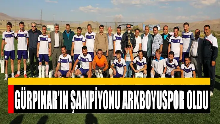 Gürpınar'ın şampiyonu Arkboyuspor oldu