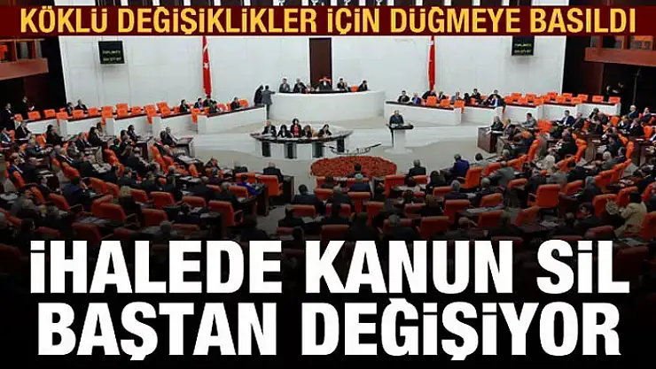 Kamu ihale yasasında sona gelindi