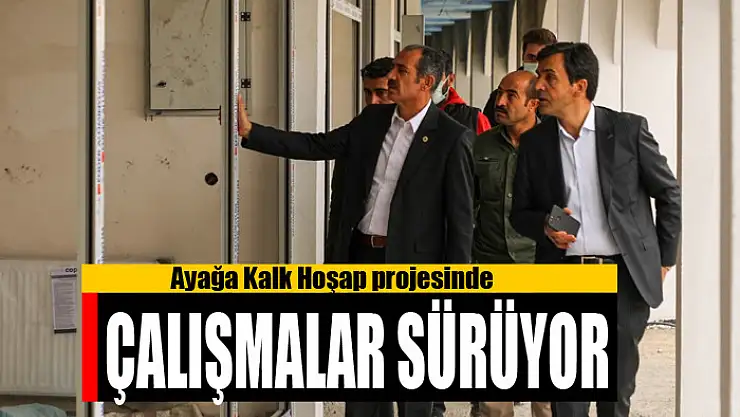 Ayağa Kalk Hoşap projesinde çalışmalar sürüyor