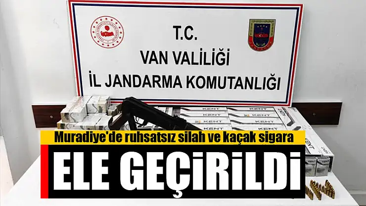 Muradiye'de ruhsatsız silah ve kaçak sigara ele geçirildi