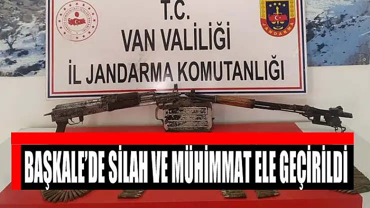 Başkale'de silah ve mühimmat ele geçirildi