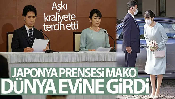 Aşkı kraliyete tercih eden Japonya Prensesi Mako dünya evine girdi