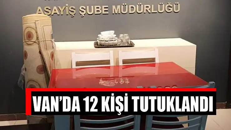 Van'da 12 kişi tutuklandı