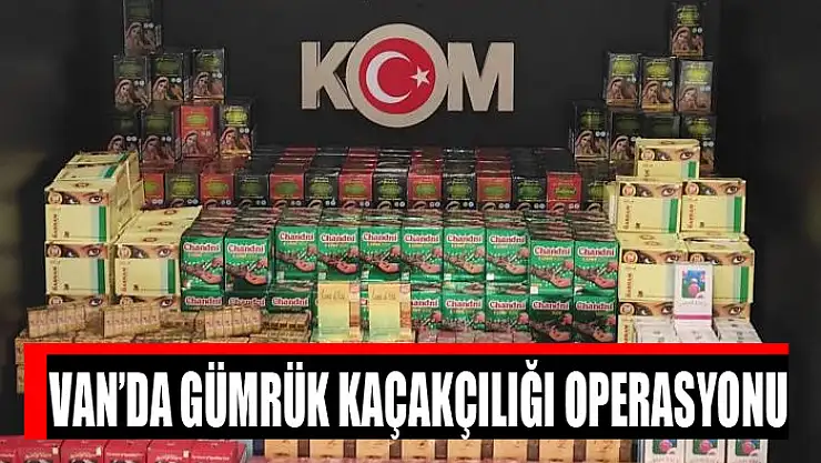 Van'da gümrük kaçakçılığı operasyonu