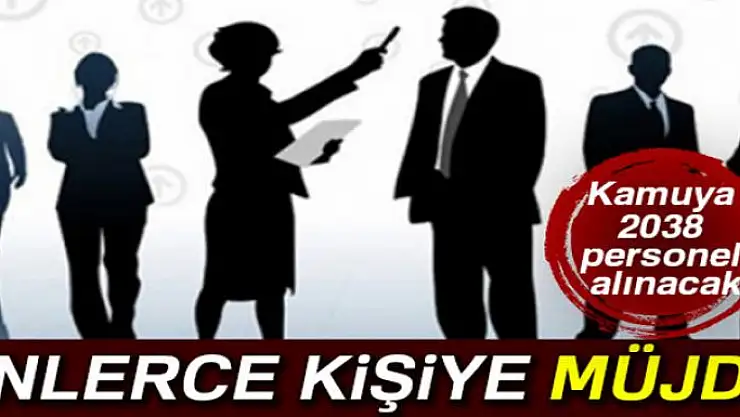 KPSS 2017/2 merkezi yerleştirme ile 2038 personel alınacak