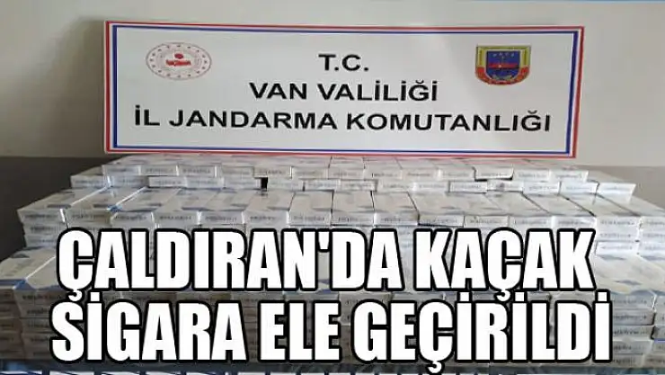 Çaldıran'da 3 bin 500 paket kaçak sigara ele geçirildi