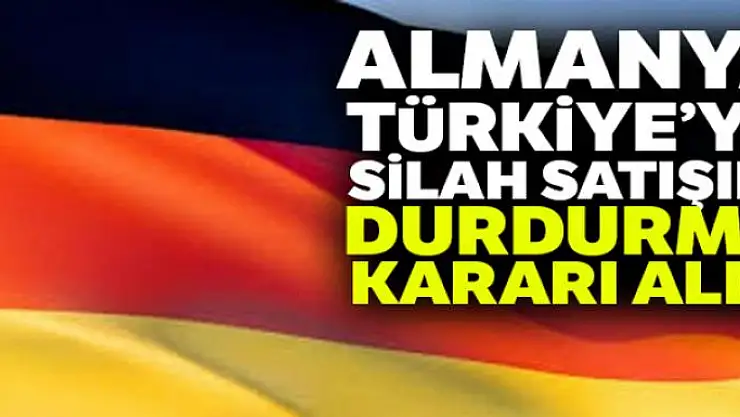 Almanya'dan Türkiye'ye silah satışı açıklaması