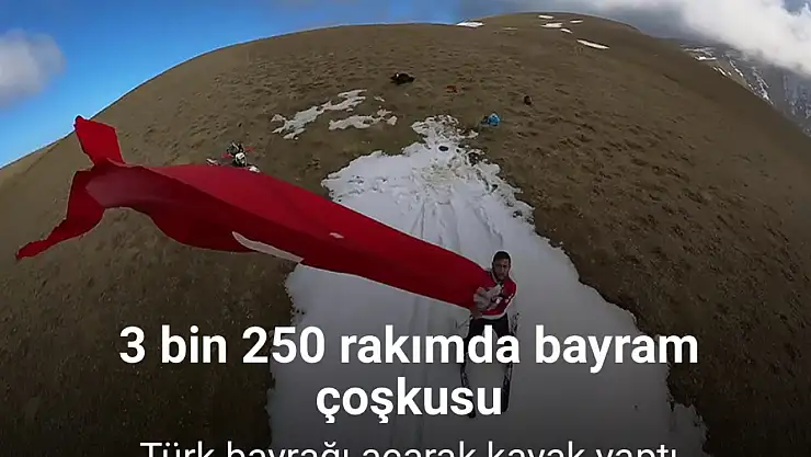 3 bin 250 rakımda bayram coşkusu
