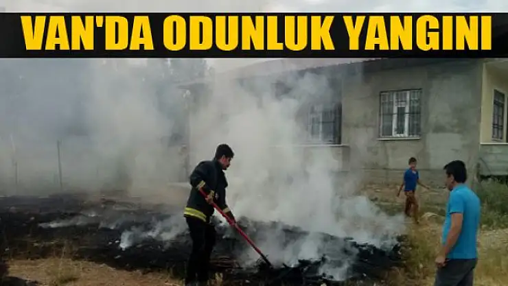Van'da odunluk yangını