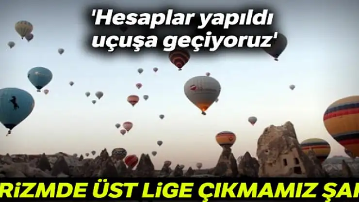 'Hesaplar yapıldı uçuşa geçiyoruz'