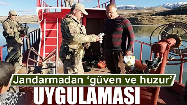 Jandarmadan 'güven ve huzur' uygulaması