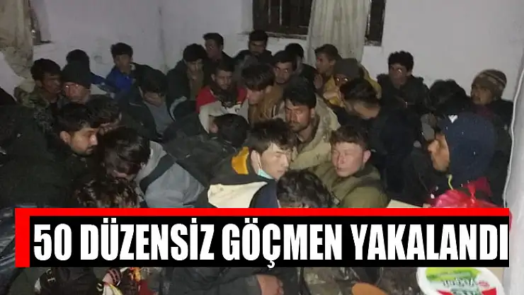 50 düzensiz göçmen yakalandı