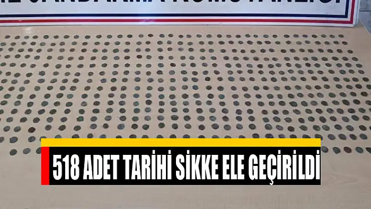 518 adet tarihi sikke ele geçirildi