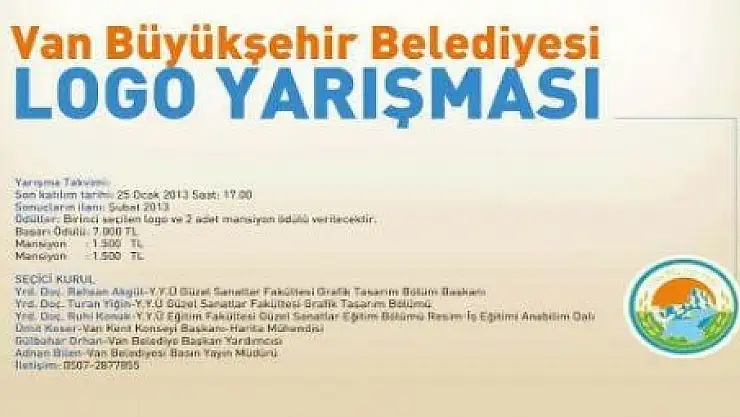 BELEDİYE'DEN LOGO YARIŞMASI