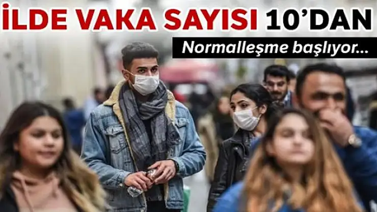 30 ilde vaka sayısı 10'un altına düştü