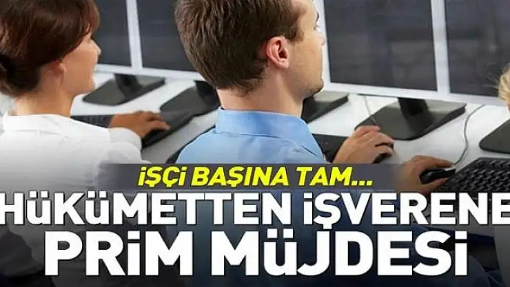 Hükümetten işverene prim desteği 