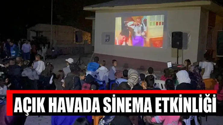 Açık havada sinema etkinliği