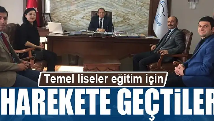 Temel liseler eğitim için harekete geçtiler