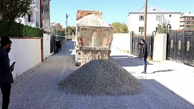 Altıntepe Mahallesi'nde stabilize çalışması