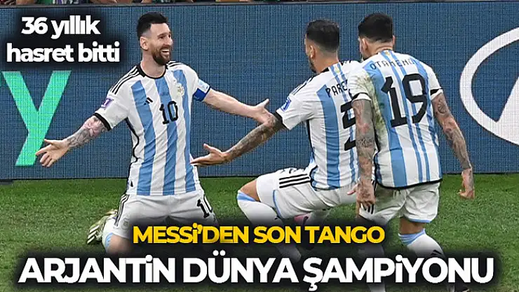 Arjantin dünya şampiyonu