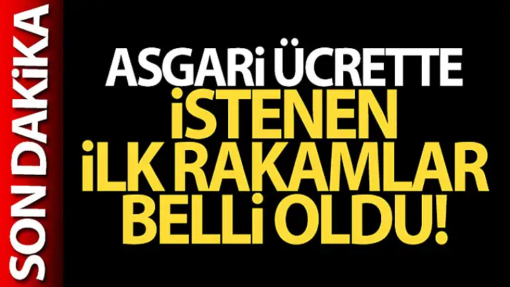 Asgari ücrette istenen ilk rakamlar belli oldu!
