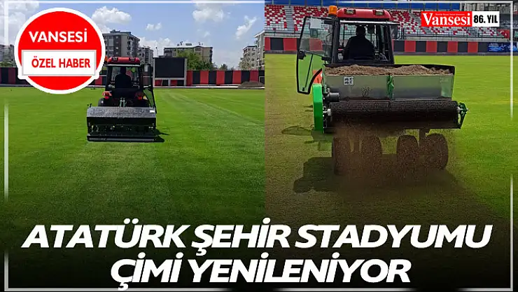 Atatürk Şehir stadyumu çimi yenileniyor