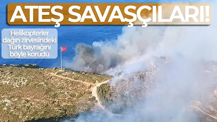 Ateş savaşçıları sadece alevlere değil gönüllere de su serpti