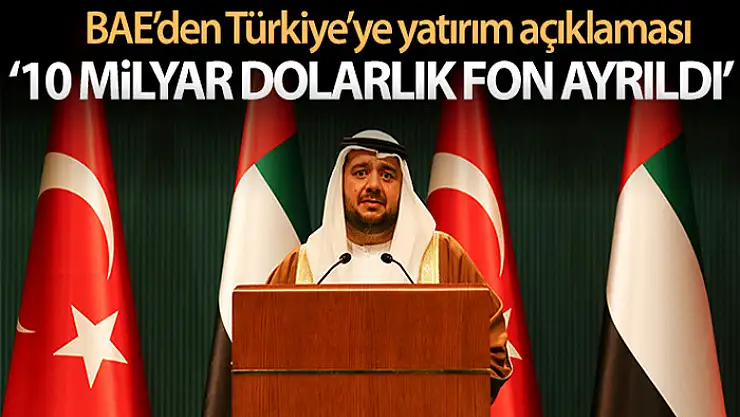 BAE'den yatırım açıklaması