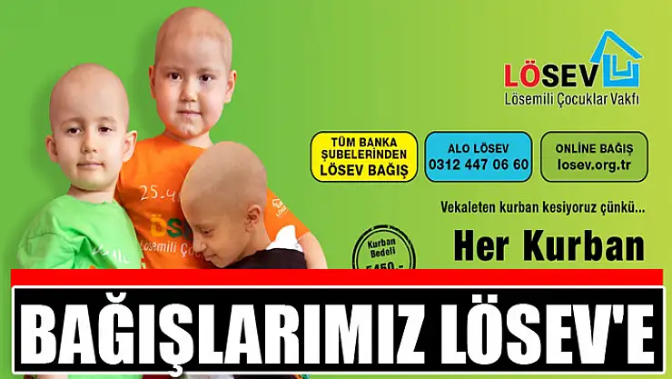 BAĞIŞLARIMIZ LÖSEV'E