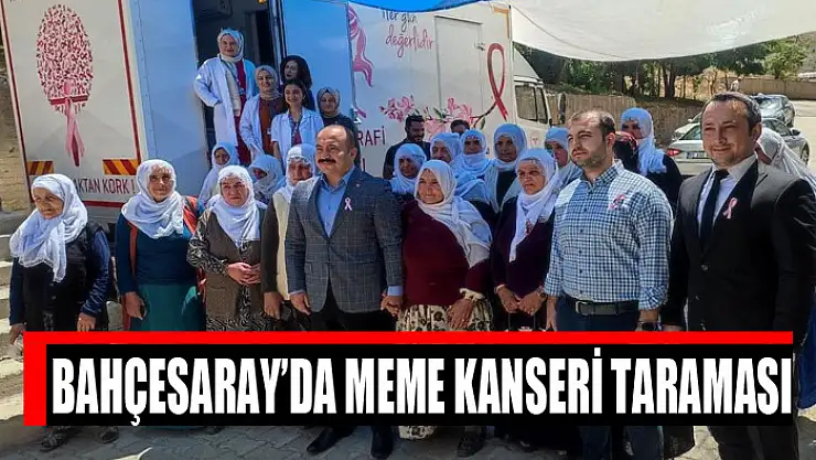 Bahçesaray'da meme kanseri taraması