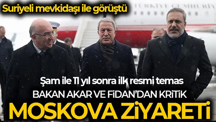 Bakan Akar Rusya'da Suriyeli Mevkidaşı ile görüştü