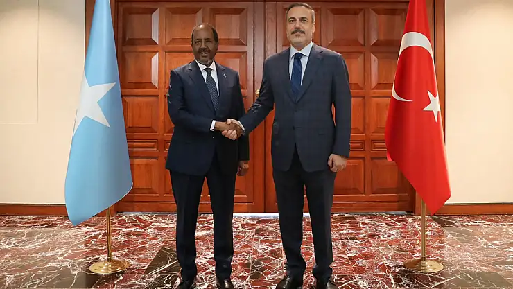 Bakan Fidan, Somali Cumhurbaşkanı Mahmud ile görüştü